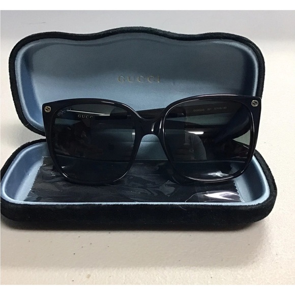 Gucci Sunglasses Black Frame with Grey Gradient Lens - Picture 1 of 11